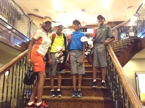 Veda Page & Triplets Khalid, Dillon & Aidan