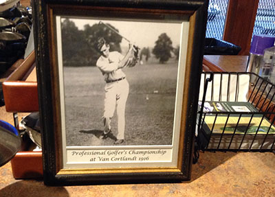 Photo of Jim Barnes taken in 1916 at Van Cortlandt
