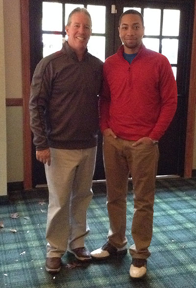 Van Cortland Golf Course Head Pro Paul Sliva with Isaiah Thompson_400
