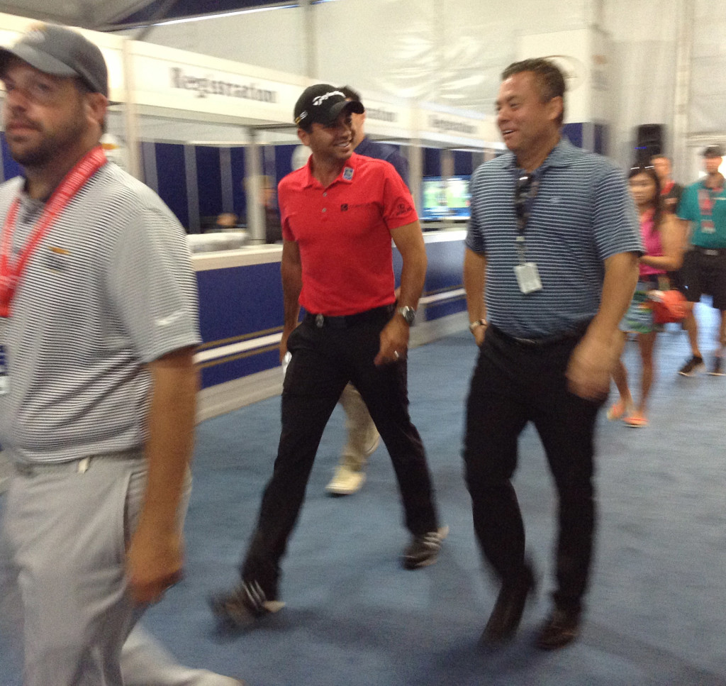 World number one golfer Jason Day after media interview on Wednesday morning. 
