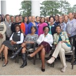 TWIG Officers (L-R front row) Carolyn Stroud, charter member and former president, Janine Rouson, Treasurer, Shirley Cook, President, Renee Allain-Stockton, Vice President.