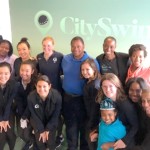 Georgetown Team and Participants at CitySwing, Washing DC's first indoor golf facility.