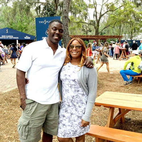 Jacksonville area residents Tony and Salendria Walker enjoy their first professional golf tournament, The Players Championship.
