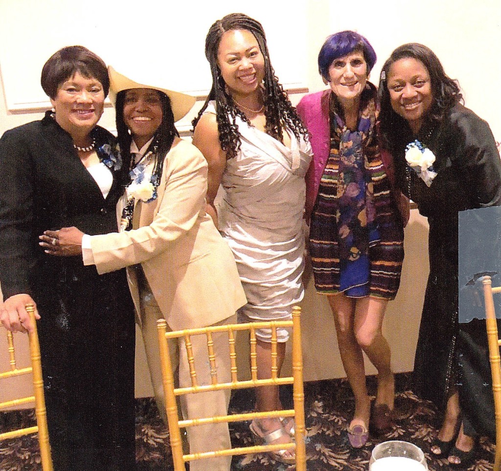(L-R) Mayor Toni Harp, Pat Newton-Foster, Debert Cook, US Rep. Rosa DeLauro