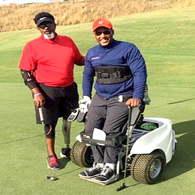adaptive goolf, marcus williams, chris osborne, diversity, minority. african, american, golf